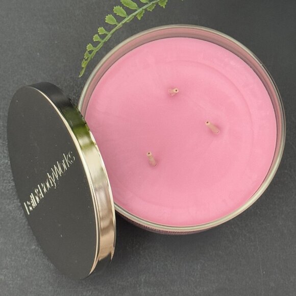 BBW Black Cherry Merlot Bath & Body Works 3 Wick Candle - Picture 6 of 10